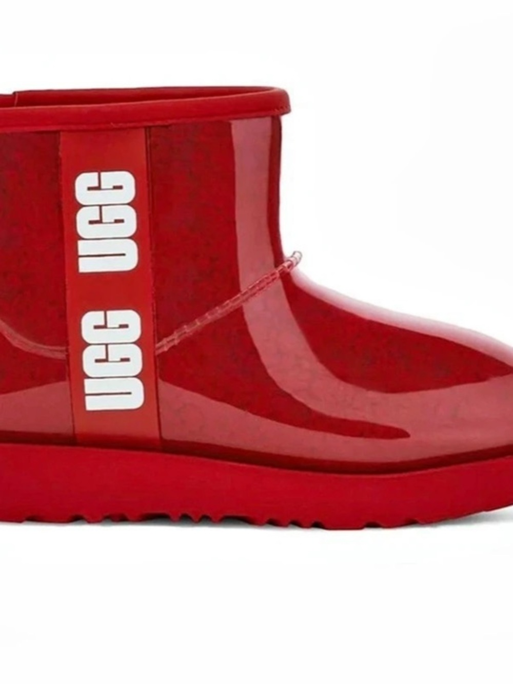 UGG Classic Clear Mini Red Boots
